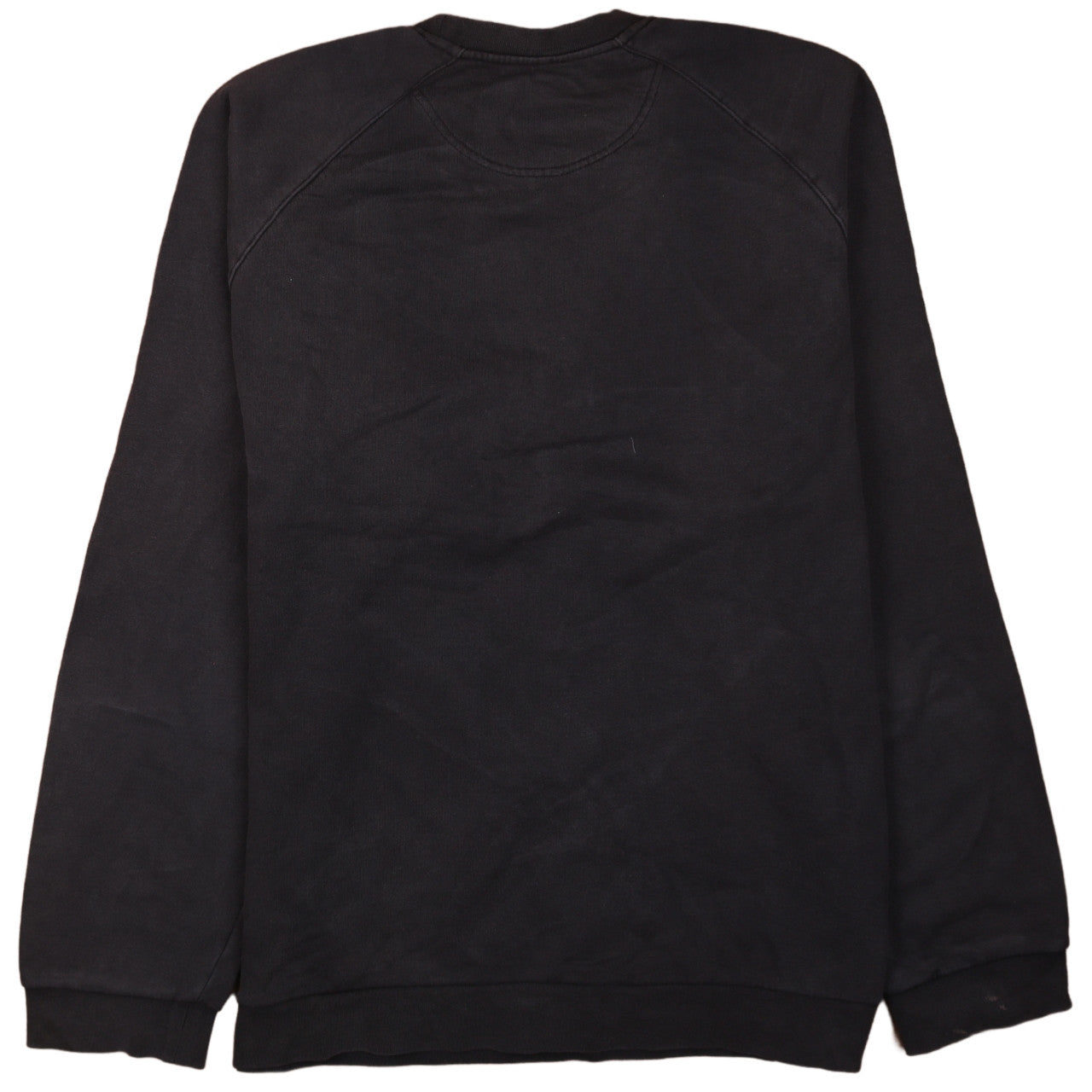 Adidas Men's Black Crew Neck Pullover Sweatshirt L Cotton Blend