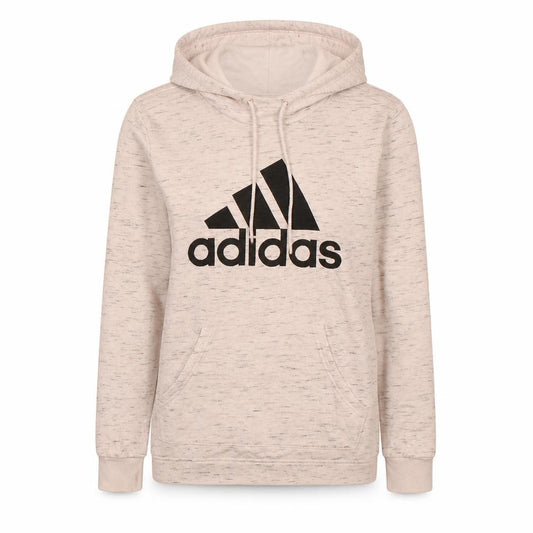 Adidas Womens Beige Pullover Hoodie XS Logo Graphic Sweatshirt