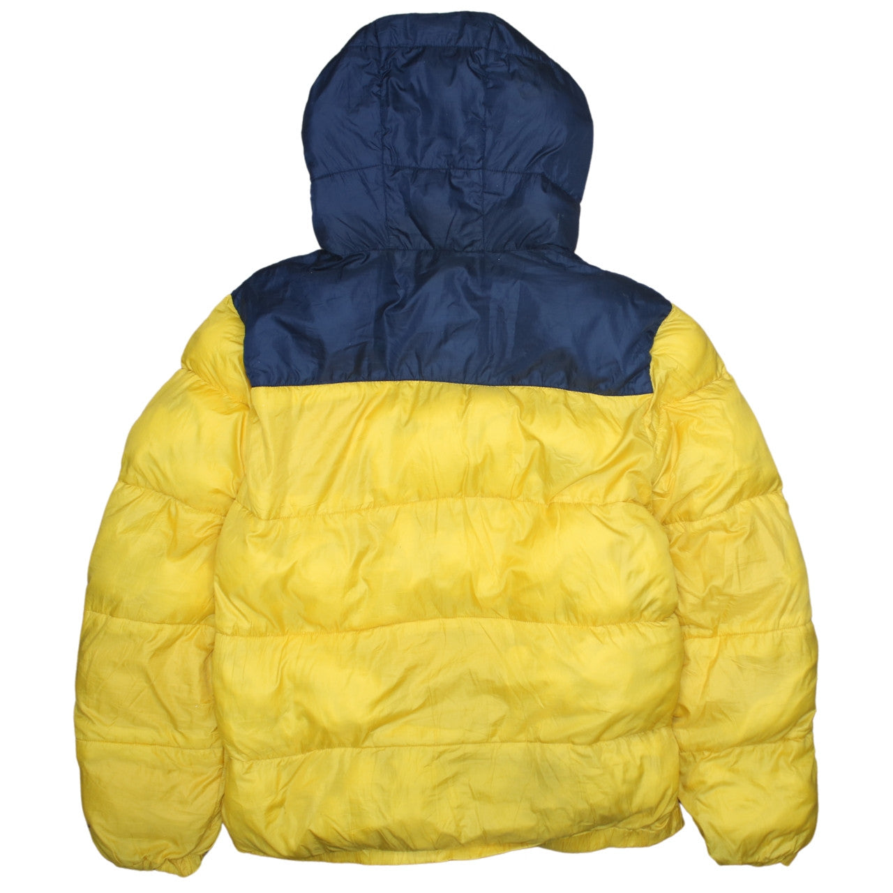 Tommy Jeans Men's Yellow XL Hooded Puffer Jacket Winter