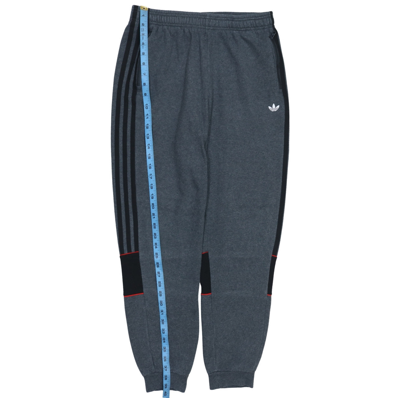 adidas Boys Grey Jogger Trousers 15-16 Years Fleece Activewear Pants