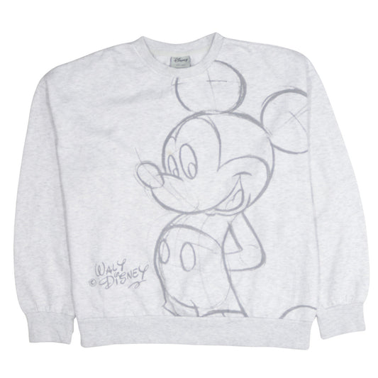 Disney x Primark Women’s Grey Mickey Mouse Sweatshirt Size S 10/12