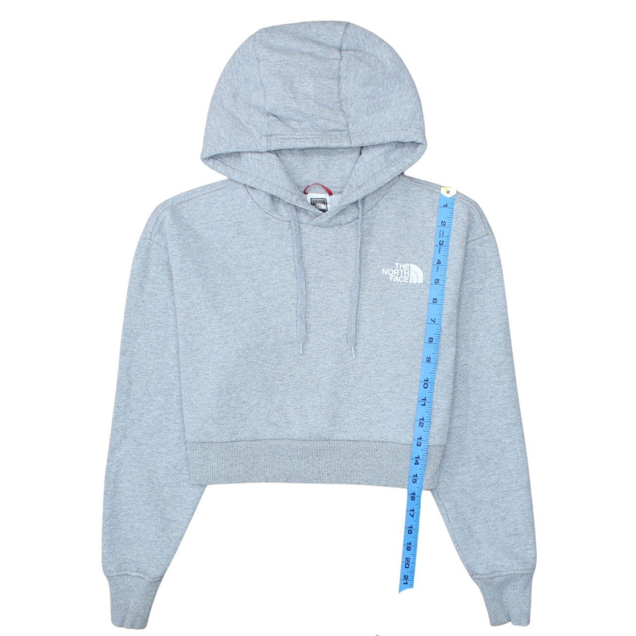 The North Face Womens Grey Small Cropped Pullover Hoodie