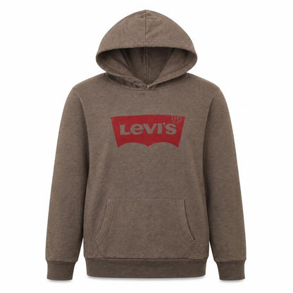 Levi's Men's Brown Pullover Hoodie Medium Logo Graphic Sweatshirt