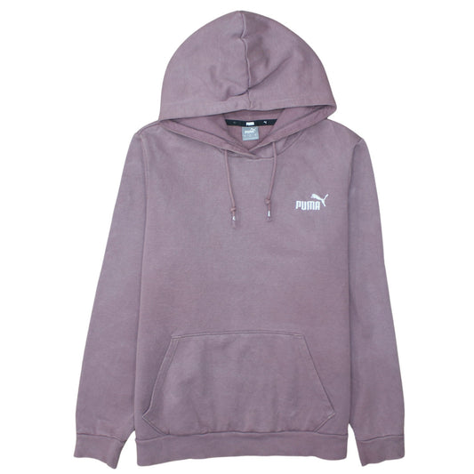 Puma Women Mauve Pullover Hoodie L Cotton Blend Casual Wear