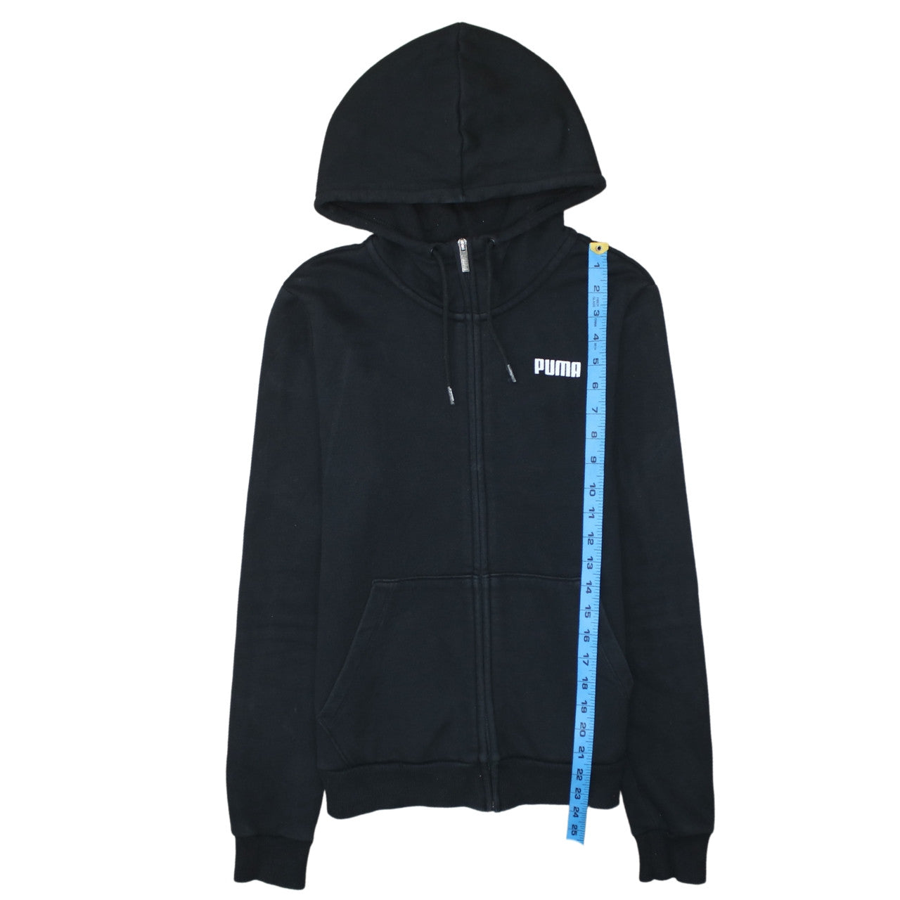 Puma Women's Black Size 12 Full Zip Hoodie Sweatshirt