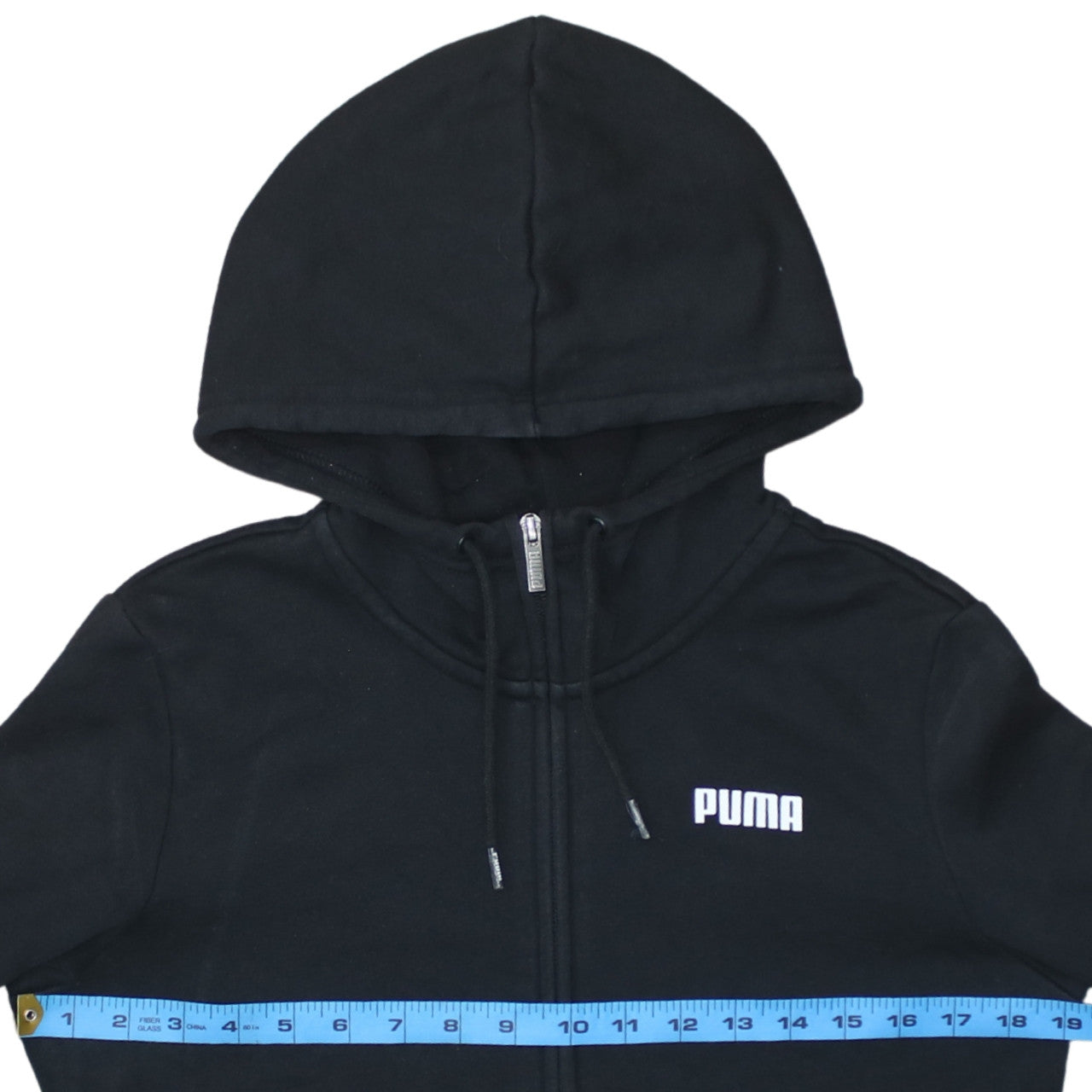 Puma Women's Black Size 12 Full Zip Hoodie Sweatshirt