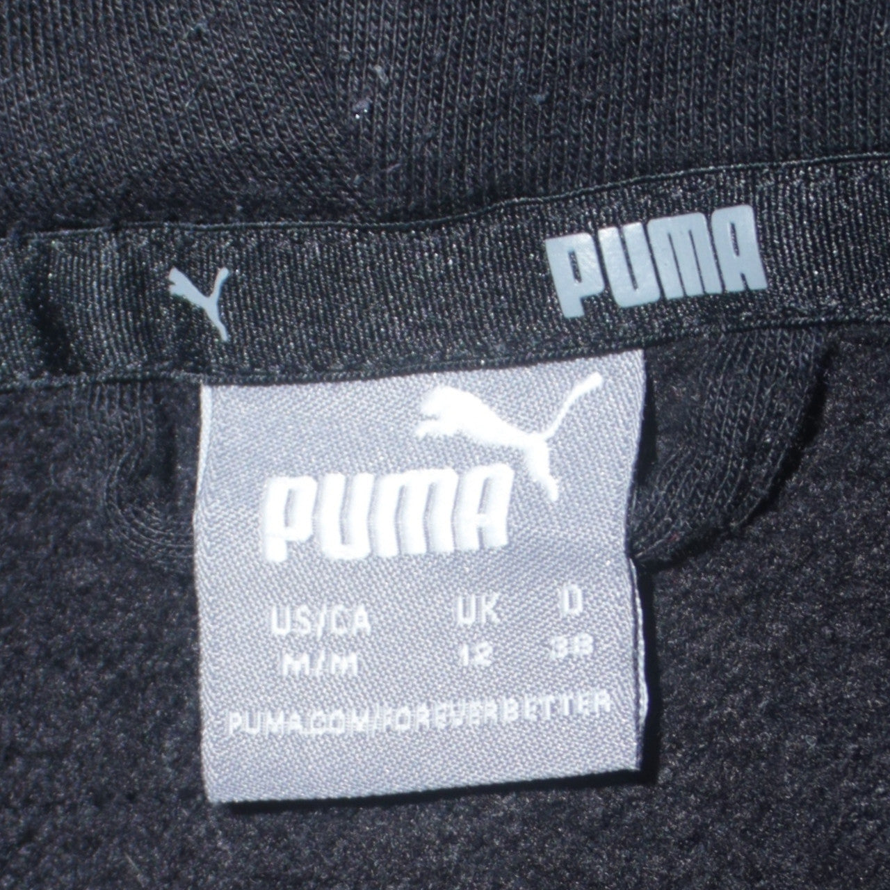 Puma Women's Black Size 12 Full Zip Hoodie Sweatshirt