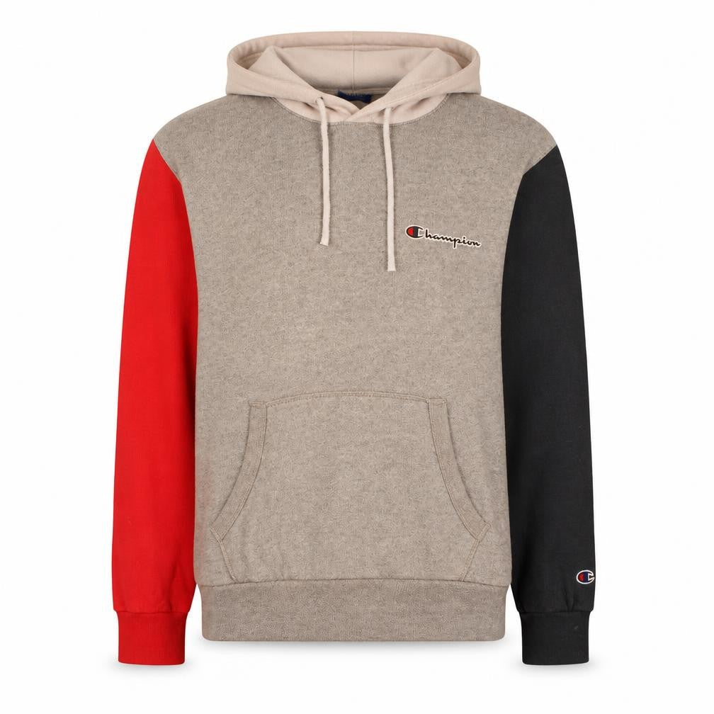 Champion Men’s Multicoloured Pullover Hoodie Size L Logo Fleece