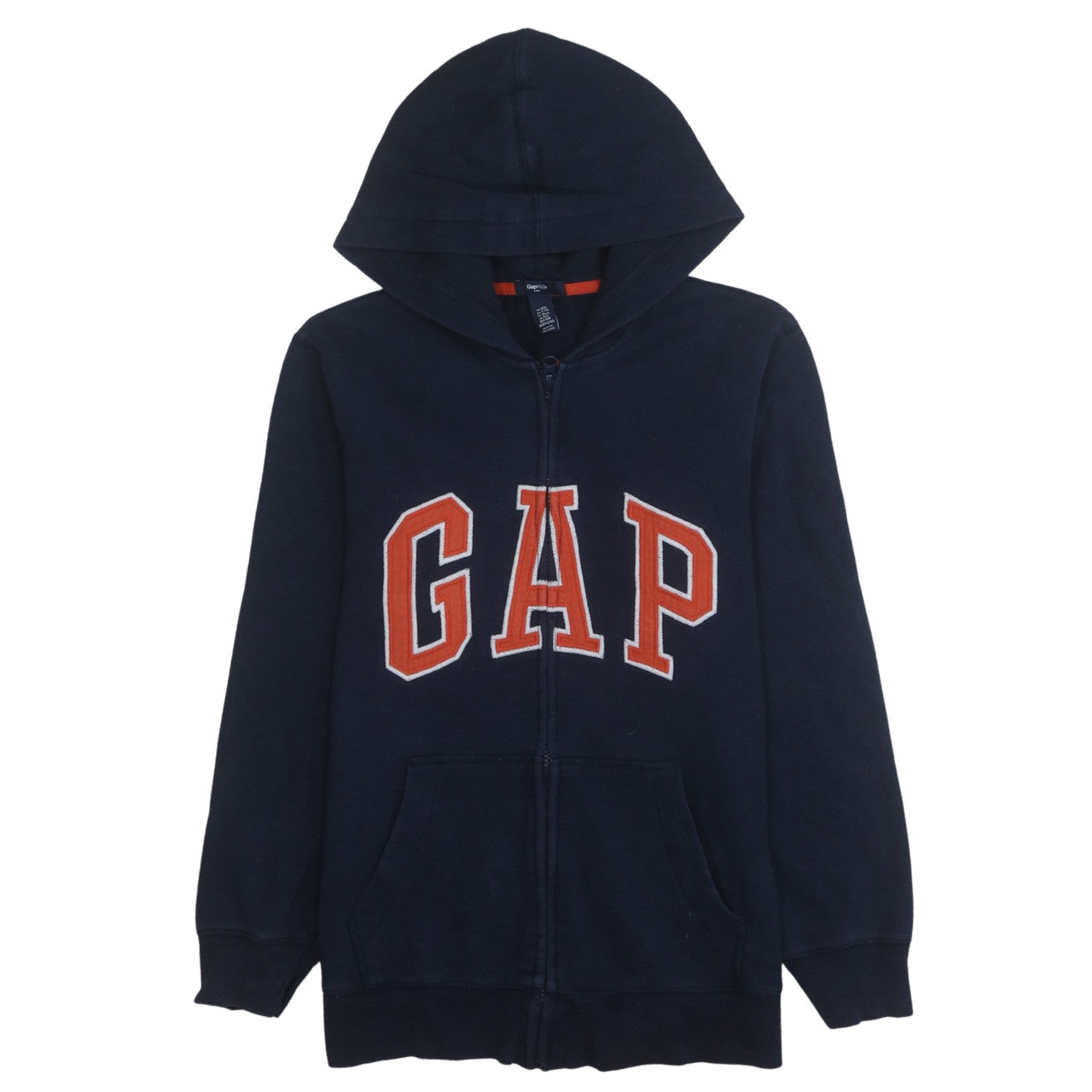 GAP Boys Blue Full Zip Hoodie Logo Sweatshirt Age 13-14 Years