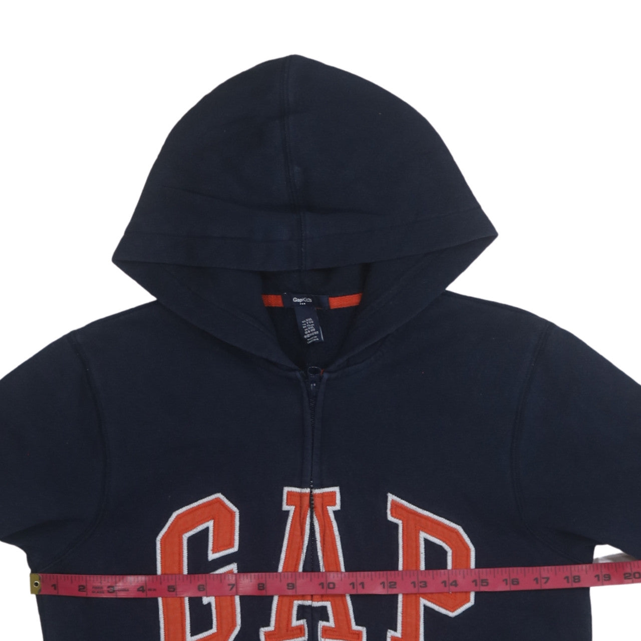 GAP Boys Blue Full Zip Hoodie Logo Sweatshirt Age 13-14 Years