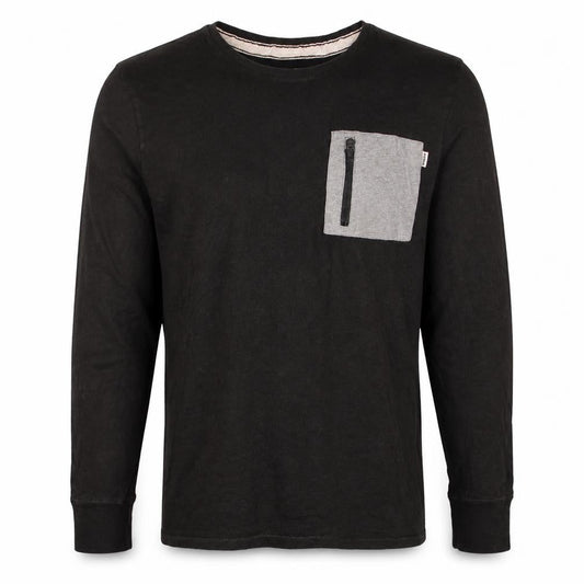Puma Men's Black Long Sleeve Pocket Top Size M Casual Style