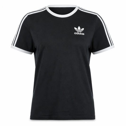 adidas Womens Black Ringer T-Shirt Size 8 Classic Sports Tee