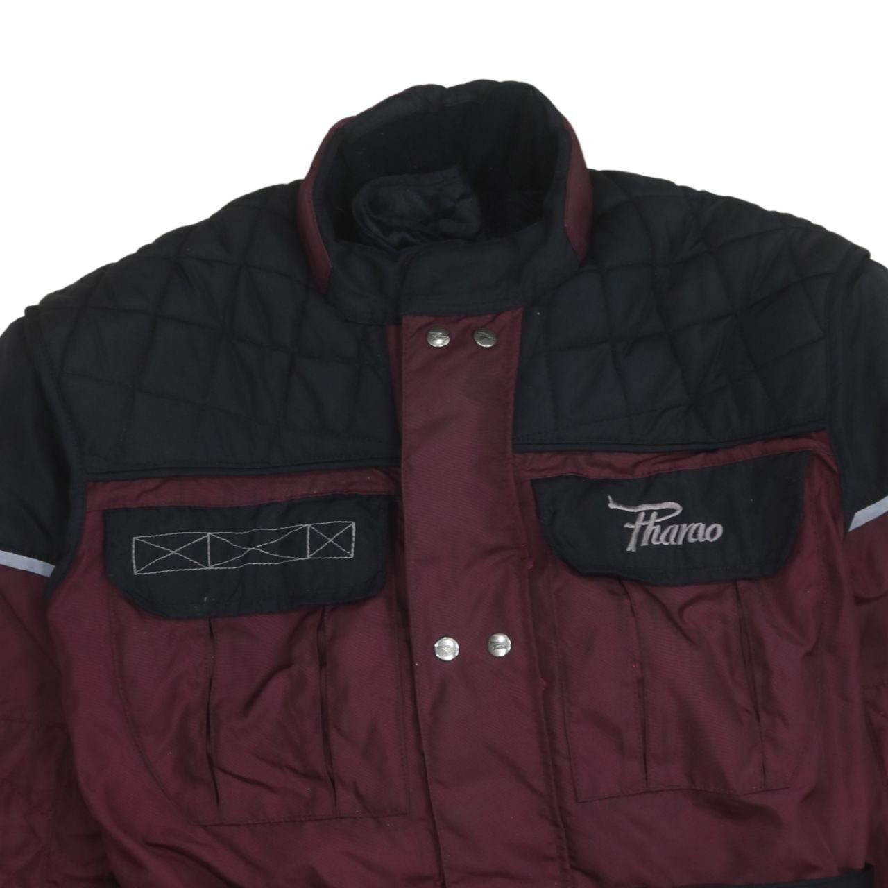 Pharao Men's Red Motorcycle Jacket XL Waterproof Windproof Belted