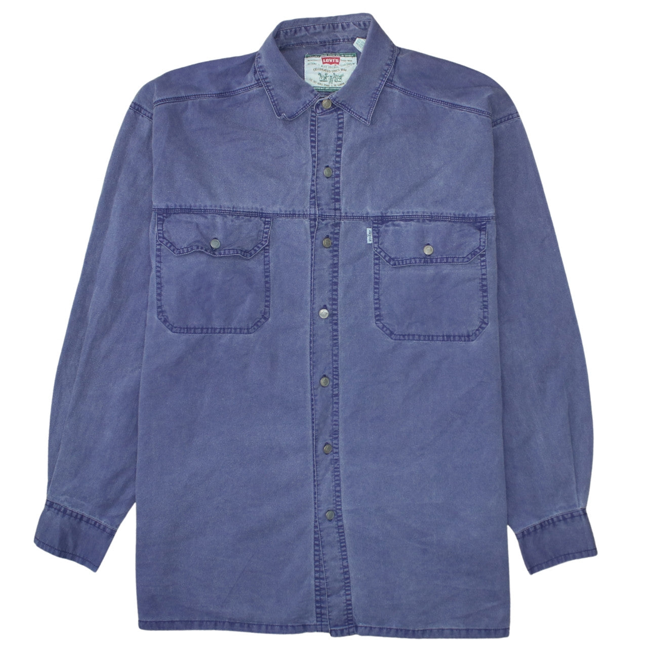 Levi's Men's Blue Denim Long Sleeve Button-Up Shirt M