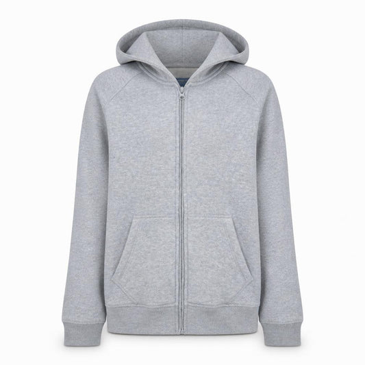 Adidas Women’s Grey Full Zip Hoodie Size L Classic Fit