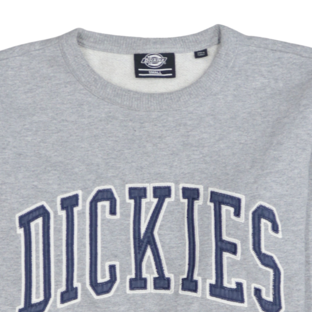 Dickies Men's Grey Small Pullover Sweatshirt with Logo