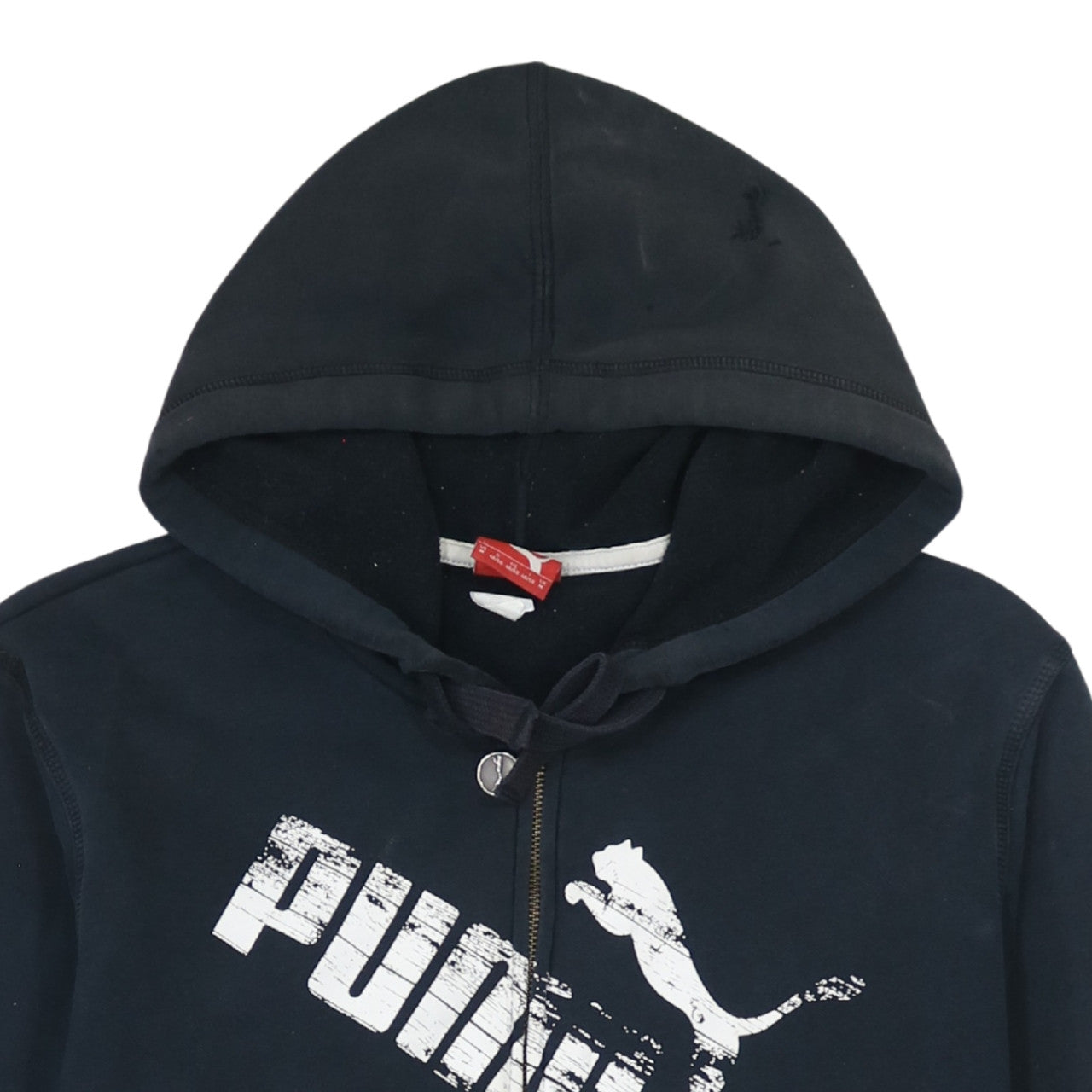Puma Mens Black Full Zip Hoodie M Graphic Sports Fleece