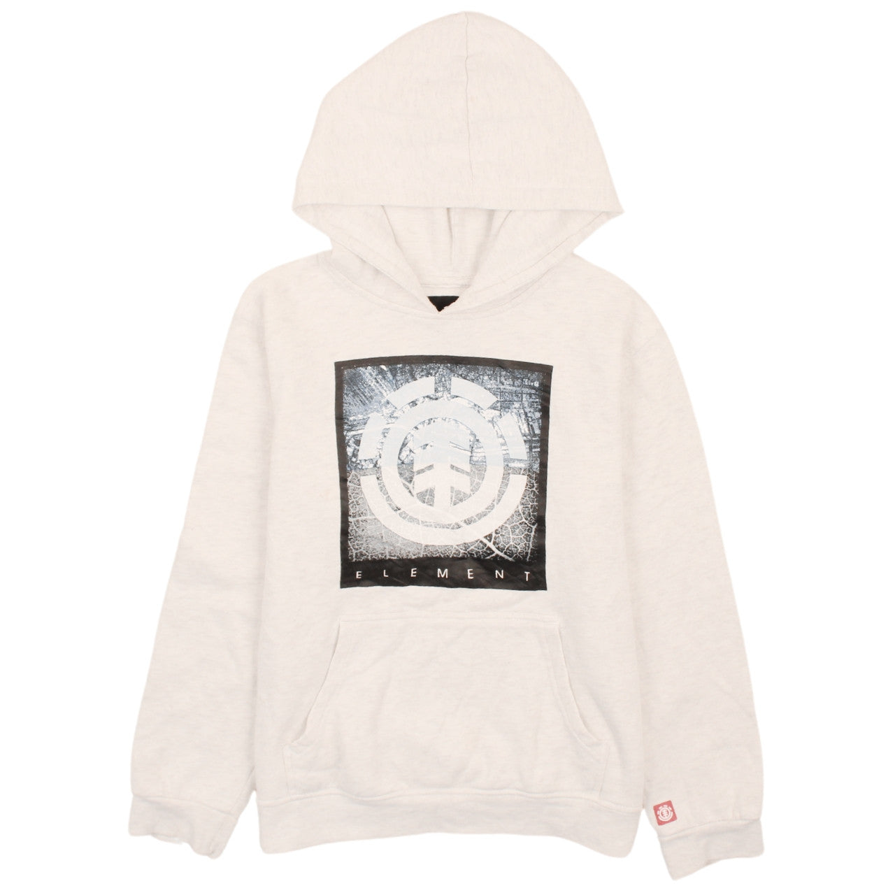 Element Women's Beige Hoodie Size 14 Pullover Graphic Print Casual