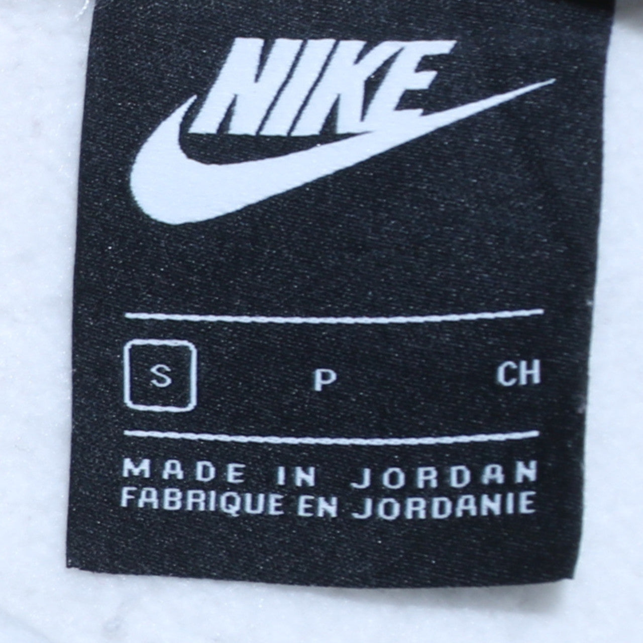 Nike Men's White Pullover Hoodie Small Cotton Fleece Sweater