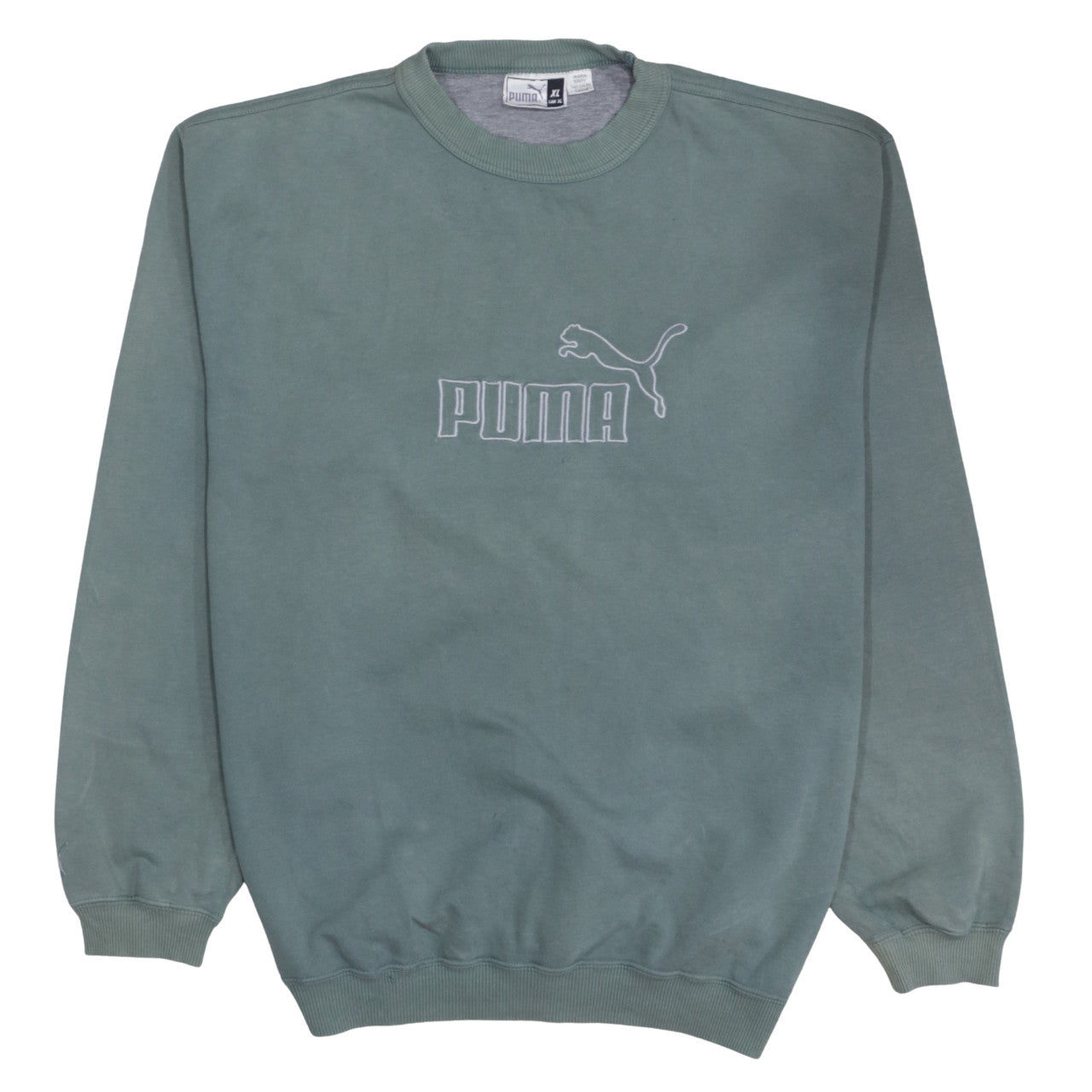Puma Men's Green XL Crew Neck Pullover Sweatshirt