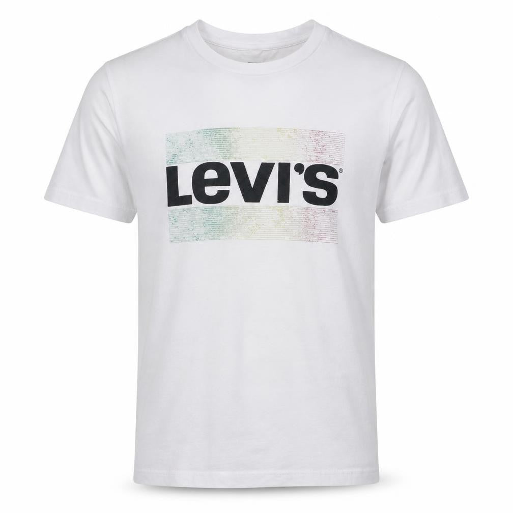 Levi's Men's White XS Crew Neck Logo Graphic Cotton T-Shirt