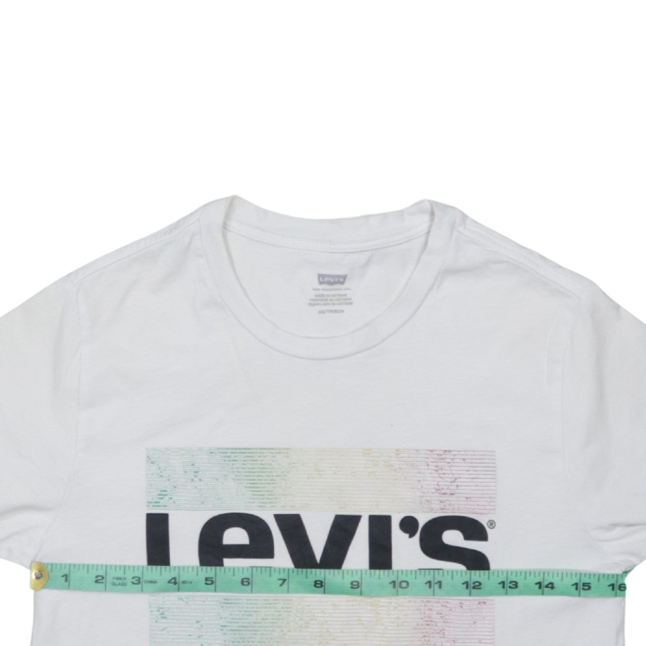 Levi's Men's White XS Crew Neck Logo Graphic Cotton T-Shirt