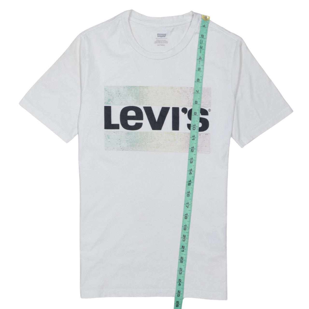 Levi's Men's White XS Crew Neck Logo Graphic Cotton T-Shirt