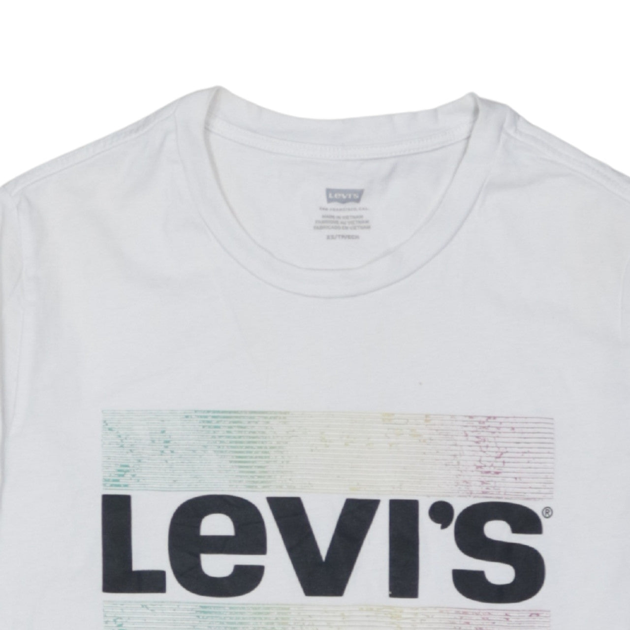 Levi's Men's White XS Crew Neck Logo Graphic Cotton T-Shirt