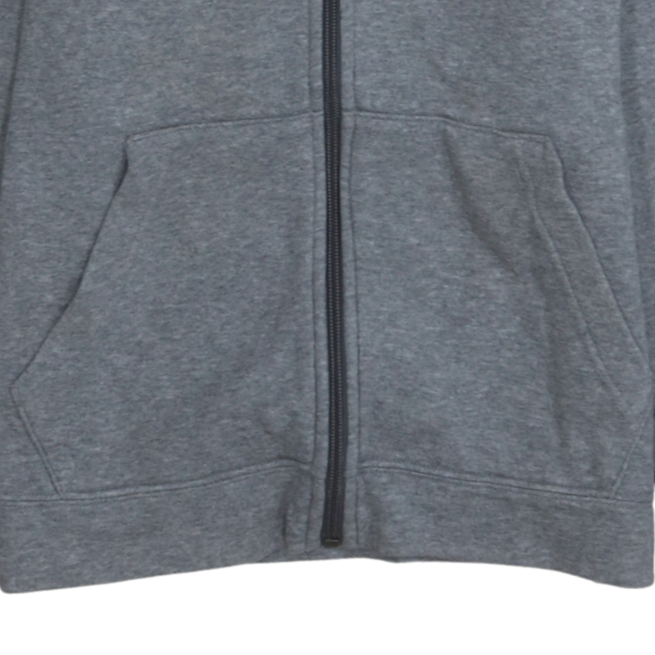 Nike Boys Grey Full Zip Hoodie Size 10-11Y Fleece Sportswear