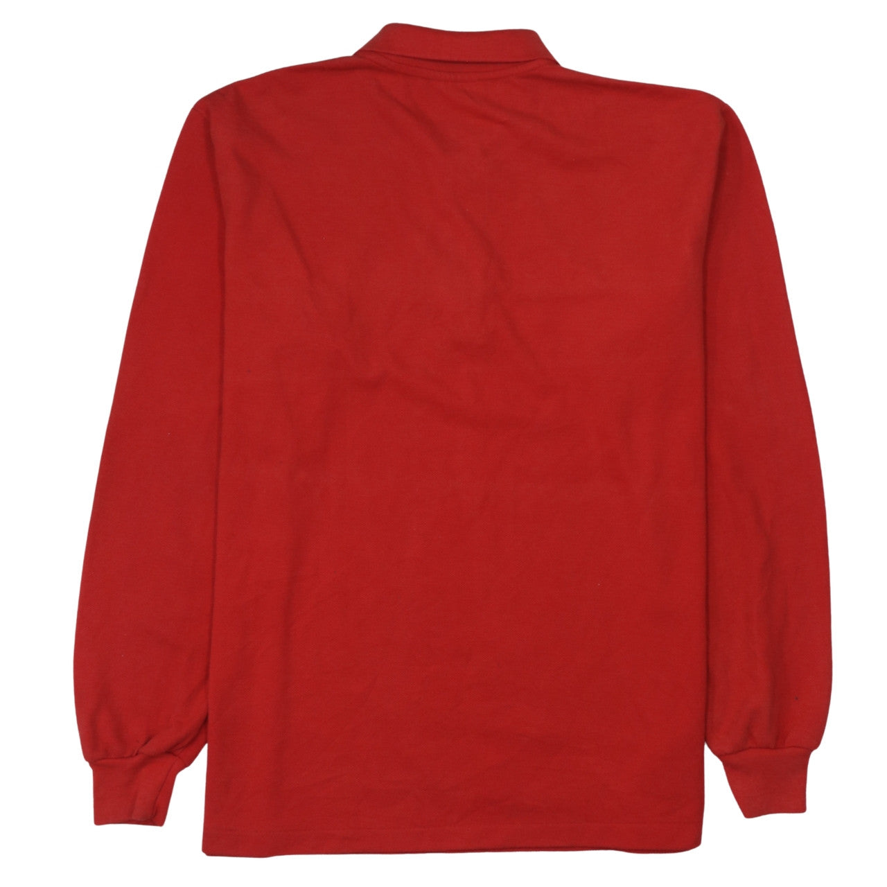 Lacoste Mens Red Long Sleeve Collared Cotton Polo Shirt XL