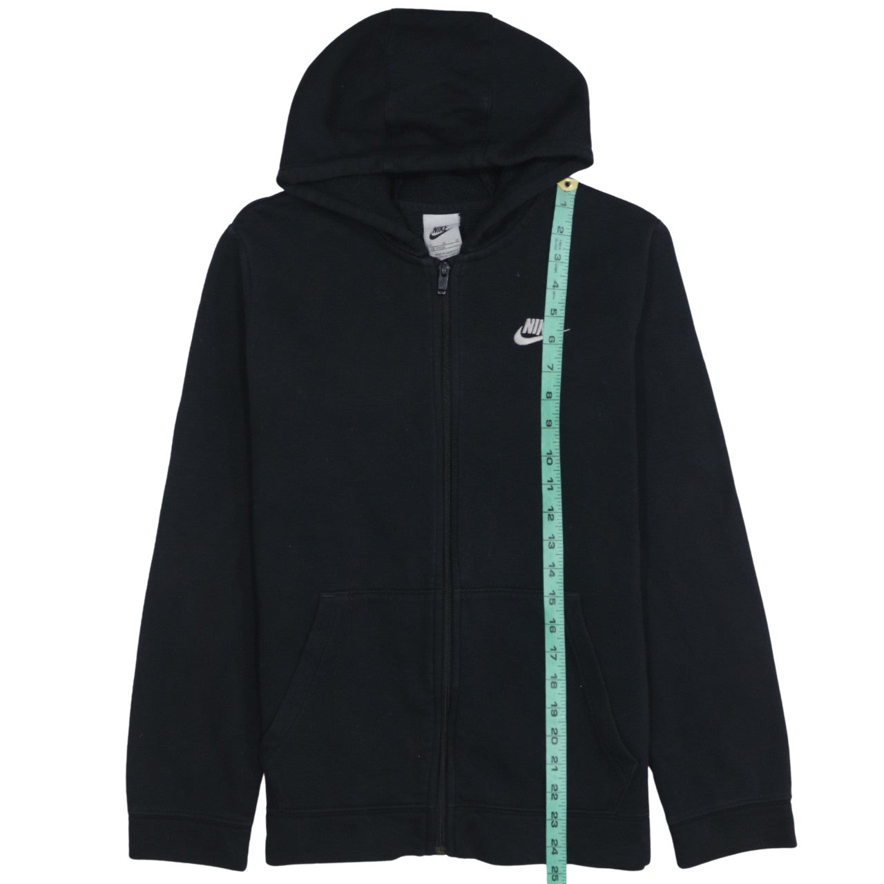 Nike Boys Black Full Zip Fleece Hoodie XL 158-170cm
