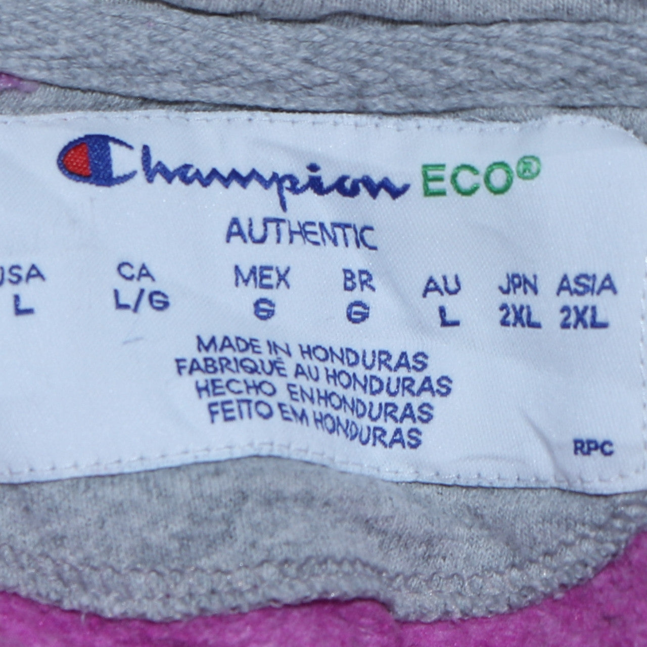 Champion Women Pink Pullover Hoodie Large Hooded Fleece Sweatshirt