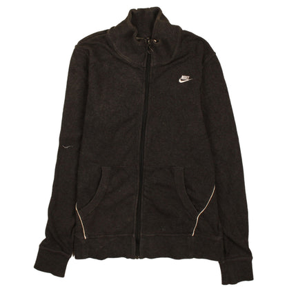 Nike Womens Black Track Jacket M Full Zip Fleece Activewear