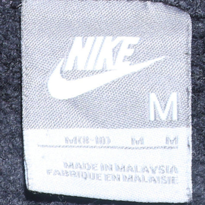 Nike Womens Black Track Jacket M Full Zip Fleece Activewear