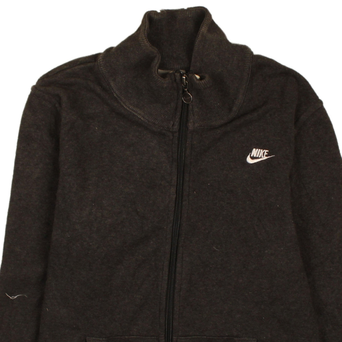 Nike Womens Black Track Jacket M Full Zip Fleece Activewear