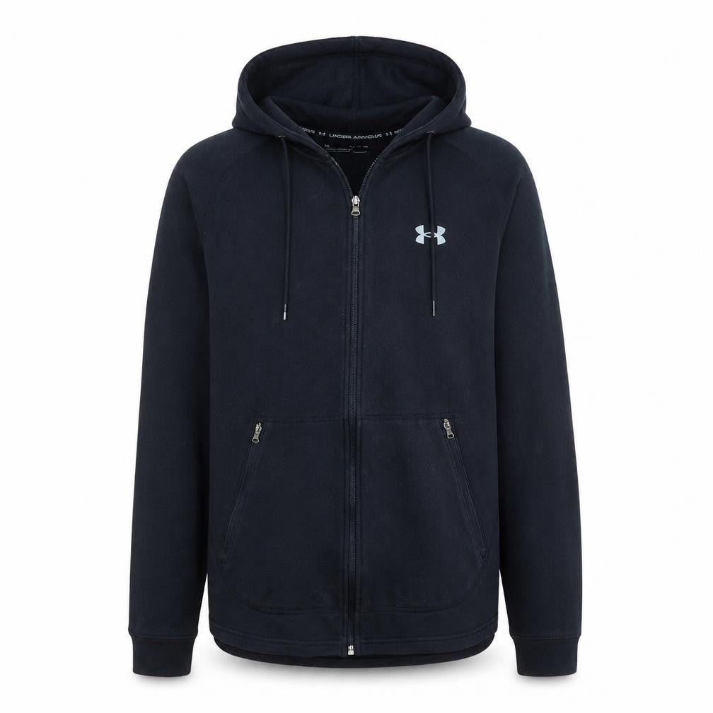 Under Armour Men's Black Small Full Zip Hoodie ColdGear Fleece