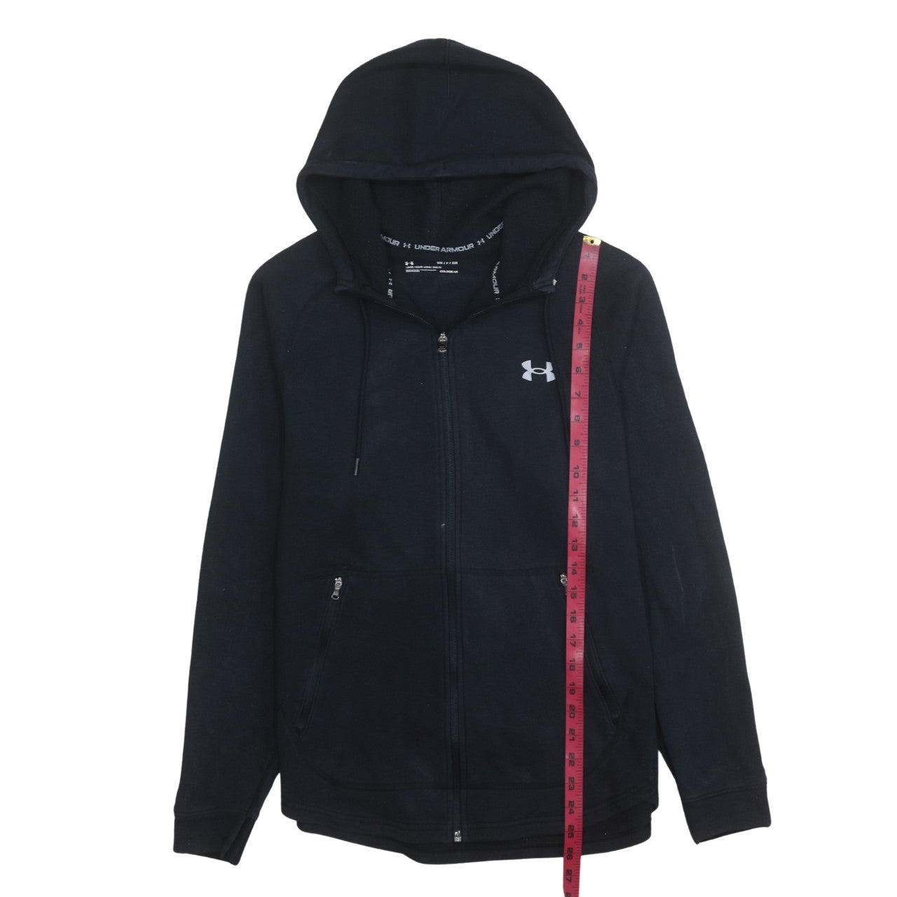 Under Armour Men's Black Small Full Zip Hoodie ColdGear Fleece
