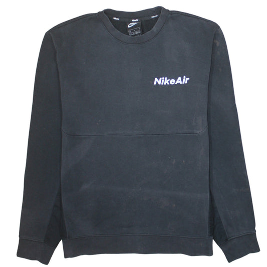 Nike Air Men's Black Crew Neck Pullover Sweatshirt Size M