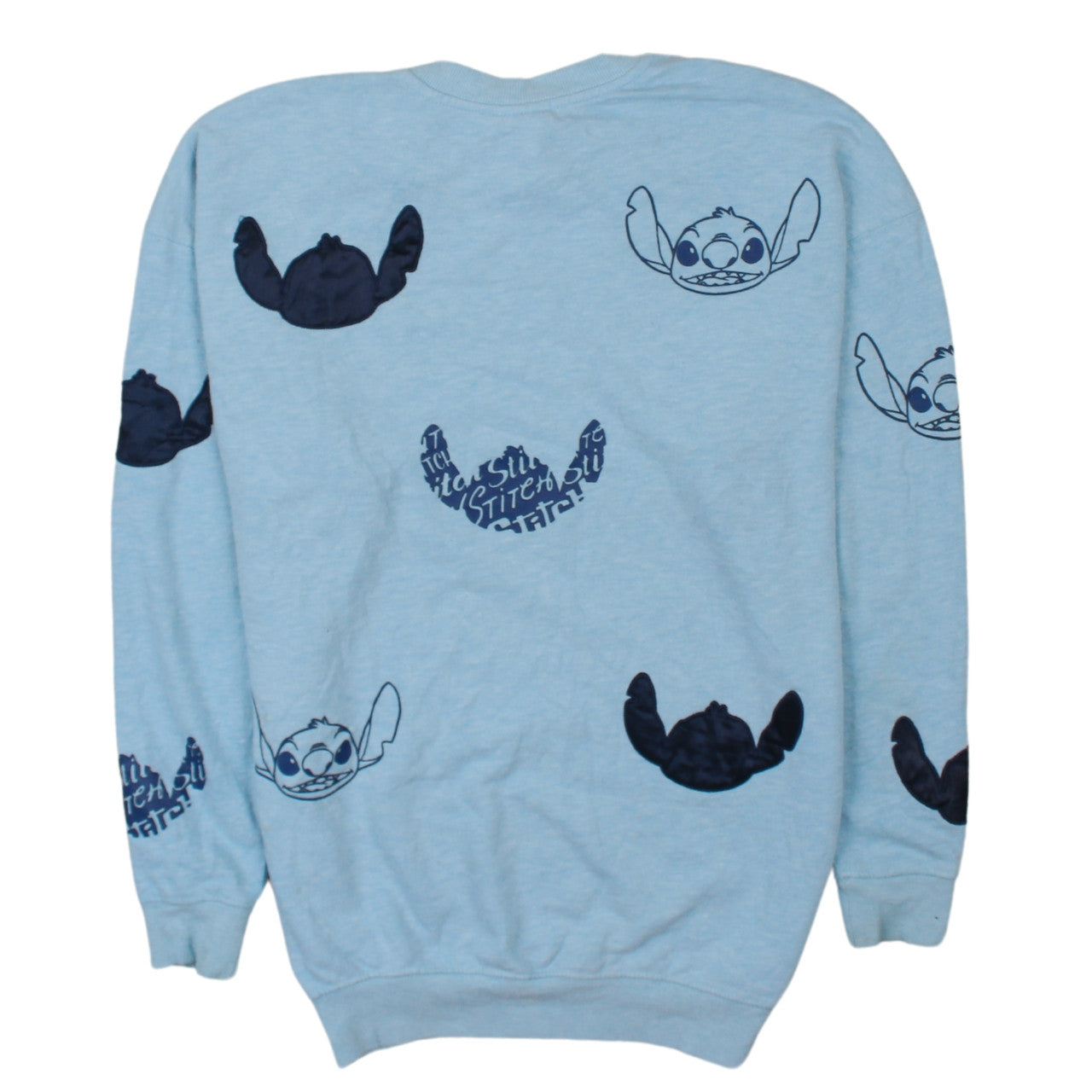 Disney Women’s Blue Stitch Pullover Sweatshirt Size S