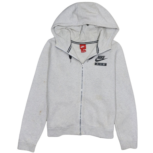 Nike Air Men's Grey Full Zip Hoodie Size L Regular Fit Sportswear