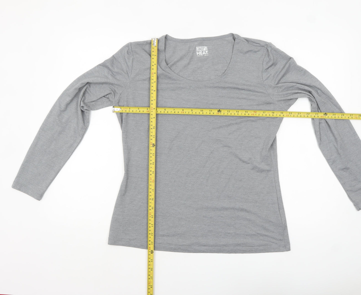 32 Degrees Women Grey XL Long Sleeve Heat Activewear Top