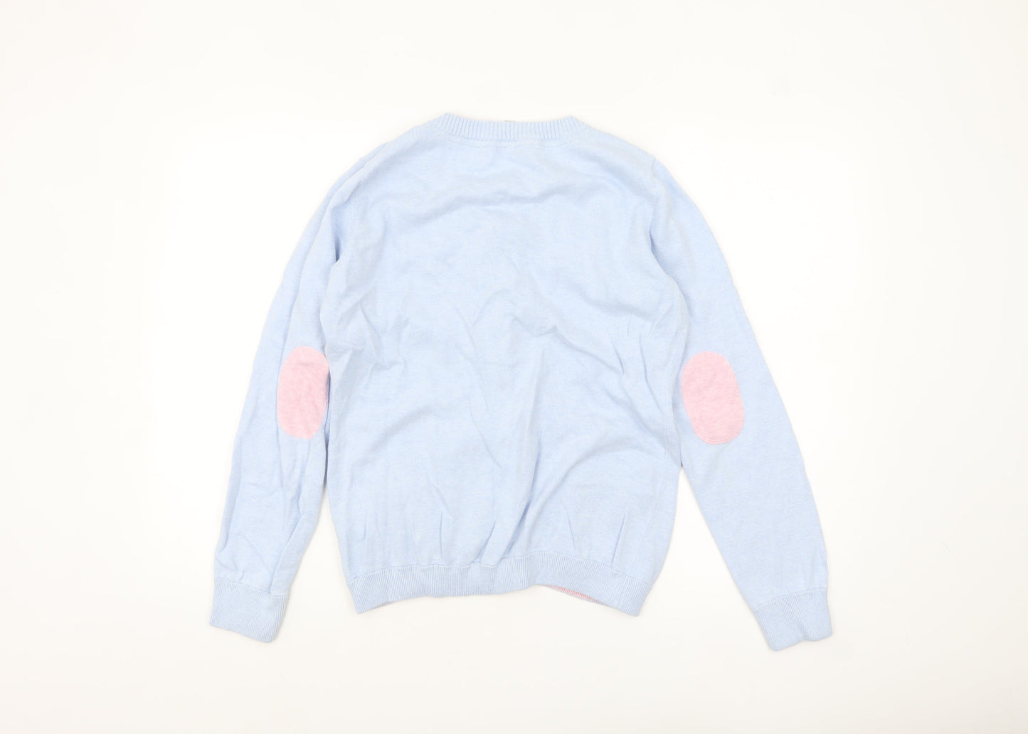 Crew Clothing Co. Women's Blue Cotton Button Cardigan Size 14