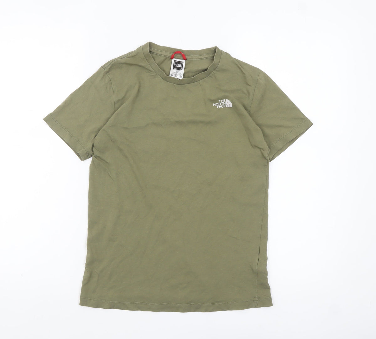 The North Face Boys Green L Short Sleeve Cotton Outdoor T-Shirt