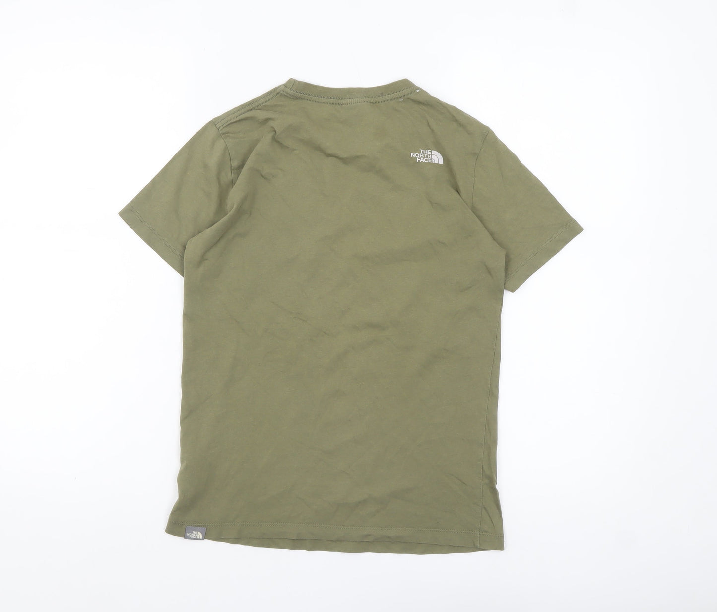 The North Face Boys Green L Short Sleeve Cotton Outdoor T-Shirt