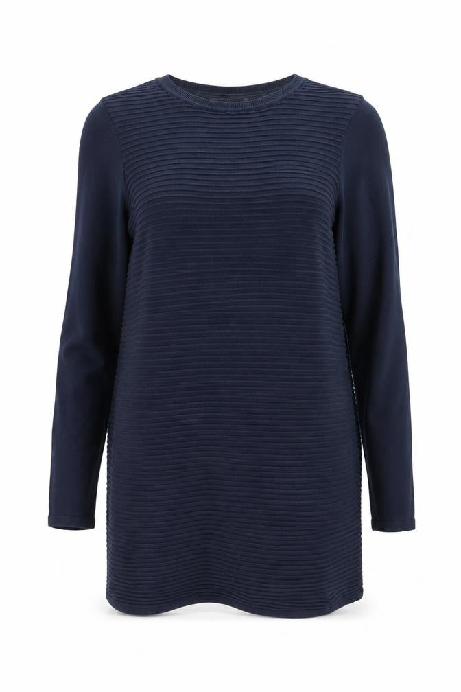 ASOS Women Blue Long Sleeve Cotton Tunic Jumper Size 10