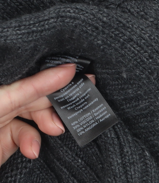 Monsoon Women's Grey Cable Knit Long Cardigan M