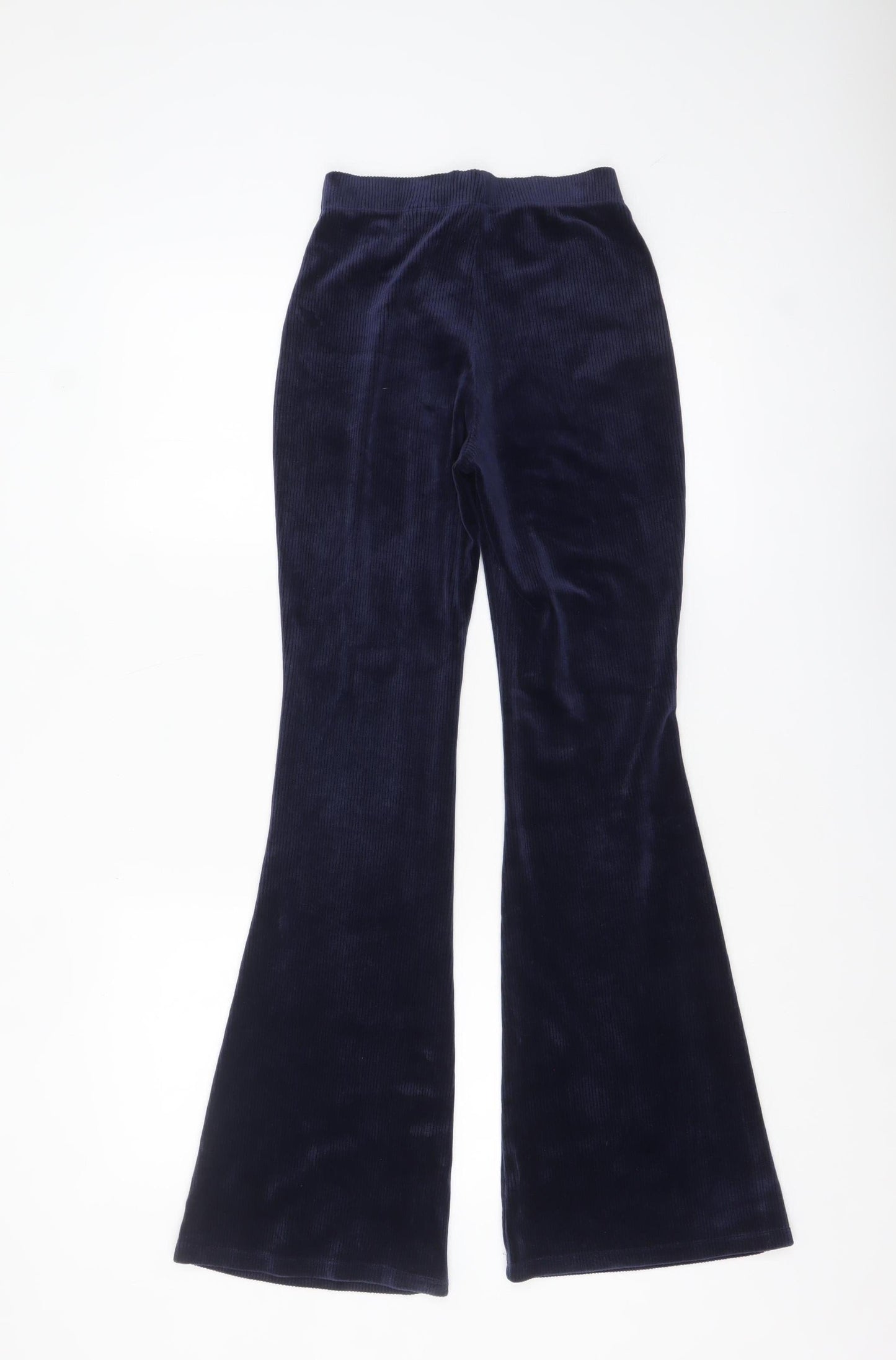 H&M Divided Womens Navy Blue Flared Corduroy Trousers XS