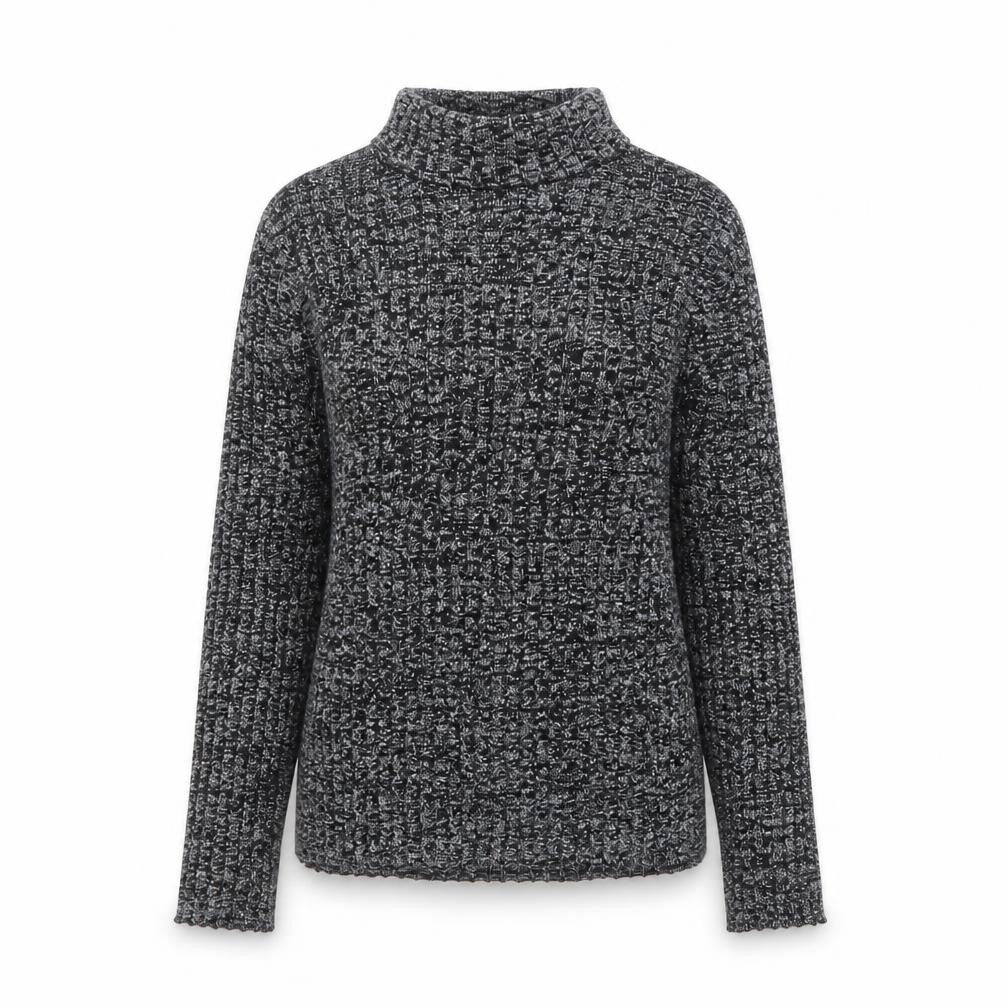 Monki Women's Grey Roll Neck Slim Knit Jumper Size S