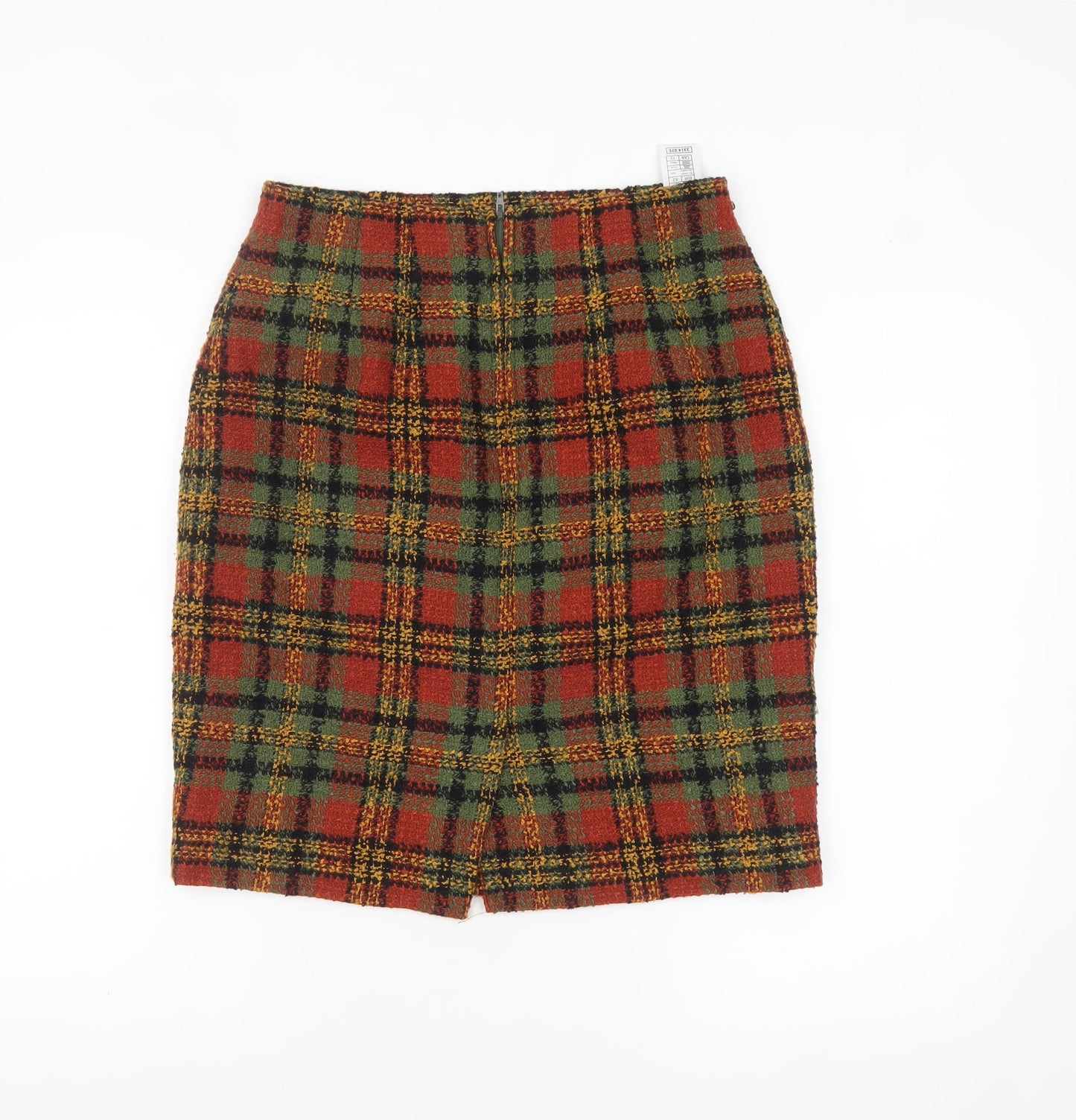 Marks and Spencer Women’s Multicoloured Wool Tweed Pencil Skirt UK 14