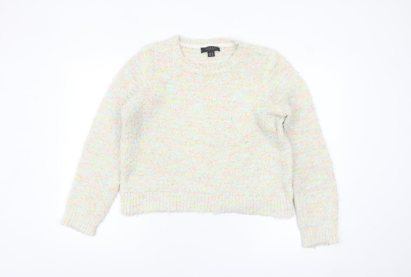 Amara Reya Women’s Multicoloured Knit Jumper Size 16 Long Sleeve